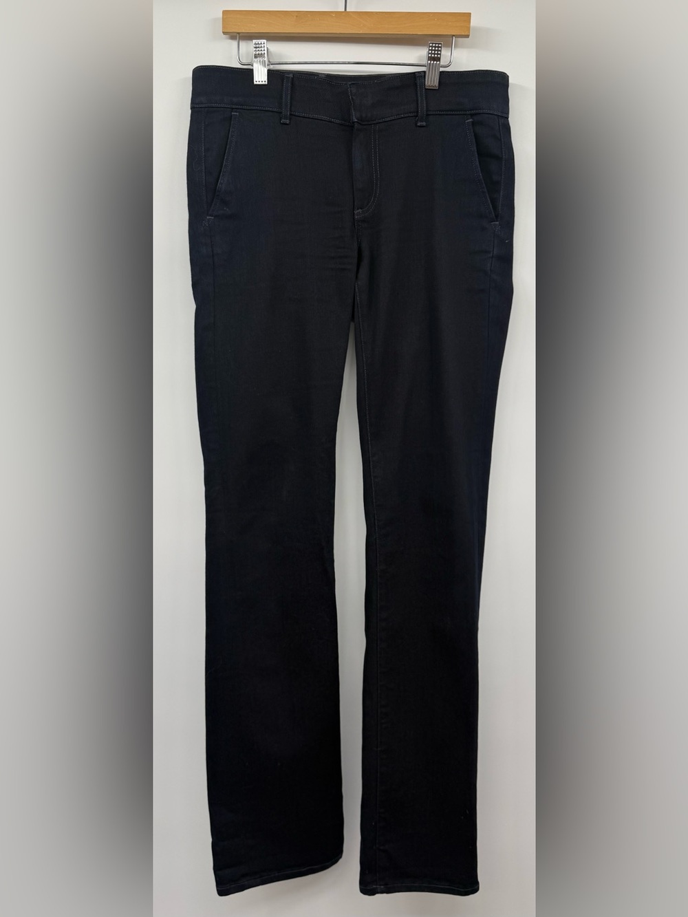 AG Adriano Goldschmied Women's Straight Leg Jeans - Dark Blue - The Everette